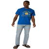 Albany State University Official Golden Rams Short Sleeve Mens Cotton T-Shirt,Royal, Medium view 4