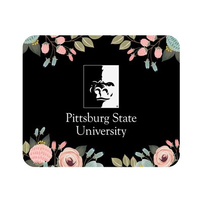 OTM Essentials Pittsburg State University Standard Fabric Mouse Pad, Desk Accessories, Standard Fabric Gaming Mouse Pad, Floral Florals & Nature