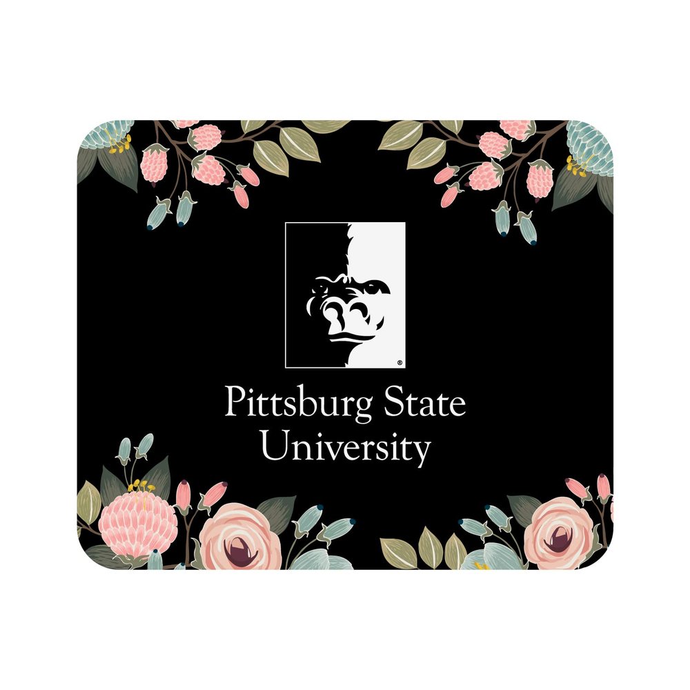 OTM Essentials Pittsburg State University Standard Fabric Mouse Pad, Desk Accessories, Standard Fabric Gaming Mouse Pad, Floral Florals & Nature