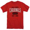 Ball State University Official Est. Date Short Sleeve Mens Cotton T-Shirt,Red, Large view 1