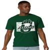 Adams State University Official State Shape Short Sleeve Mens Cotton T-Shirt,Hunter Green, Small view 1
