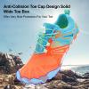 XIHALOOK Quick Dry Hiking Beach Walking Barefoot Shoes Womens Athletic Surf Aqua Water Shoes Orange Blue, 5.5 Women/4 Men view 4