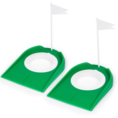 Eaezerav 2 Pack Golf Putting Cup with Flag Practice Golf Hole Training Aids for Kids Adults Indoor Outdoor Home Office Yard Lawn