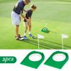 Eaezerav 2 Pack Golf Putting Cup with Flag Practice Golf Hole Training Aids for Kids Adults Indoor Outdoor Home Office Yard Lawn view 4