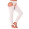 Linjinx Women's Suspender Nylon Pantyhose Thigh-High Stockings Lingerie Hollow Out Leggings Tights White One Size view 3