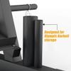 Elevens 3-Tier Dumbbell Rack Stand for Home Gym, Free Weights Storage Steel Racks for Dumbbells, Weight Plates, Barbell, 1200 LBS Weight Capacity, Black view 3