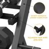 Elevens 3-Tier Dumbbell Rack Stand for Home Gym, Free Weights Storage Steel Racks for Dumbbells, Weight Plates, Barbell, 1200 LBS Weight Capacity, Black view 4