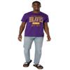 Alcorn State University Official Est. Date Short Sleeve Mens Cotton T-Shirt,Purple, Small view 4