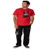 Ball State University Official State Shape Short Sleeve Mens Cotton T-Shirt,Red, Medium view 4