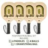 Big Dill Pickleball Superstar Pickle Ball Paddle Set of 4 Wooden Paddles  Pack of 4 Pickleball Paddles Set, 4 Pickleball Balls & Bag for Pickle Ball Rackets, Beginner Pickleball Racket Sets view 2