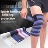 AIZXC Elastic Breathable Knee Wraps Bandage Compression Sleeve Brace Pain Relief Straps Support for Men Women Cross Training WODs,Gym Workout,Fitness & Powerlifting, 1 Pair (White) view 2
