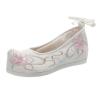Holibanna Hanfu Shoes for Women Embroidered Canvas Flats Chinese Style Breathable Non-Slip Comfortable Performance Footwear 9.44X3.30X1.96In view 1