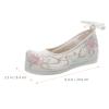 Holibanna Hanfu Shoes for Women Embroidered Canvas Flats Chinese Style Breathable Non-Slip Comfortable Performance Footwear 9.44X3.30X1.96In view 4
