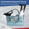 CRS Cross Rink Side Tote. Ice Skating Accessory Bag for Figure Skating, Roller and Inline Skaters, Ballet, Dance and Cheer. Organizes Guards, Water Bottle, Tissues, Phone. (Shimmer Blue Ice Tote) view 2