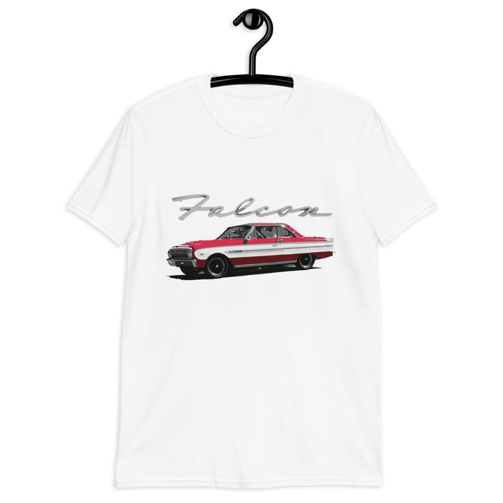1963 Falcon Antique Car Short-Sleeve Unisex T-Shirt White