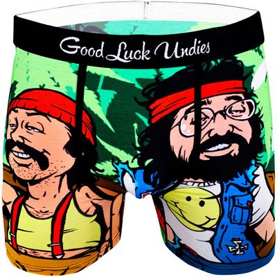 Good Luck Undies Men's Cheech & Chong, On Couch Boxer Brief Underwear, XX Large