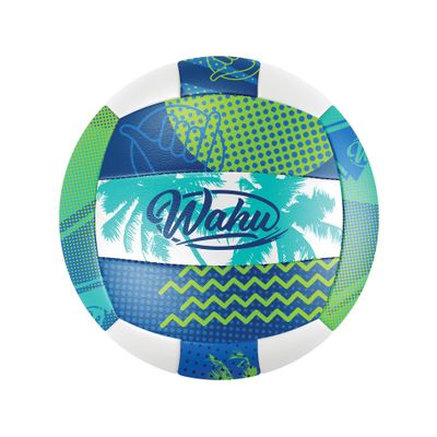 WAHU 100% Waterproof Soft Beach Volleyball for Play in and Out of Water, Outdoor Regulation Size 5 Volleyball for Beach and Pool, Green