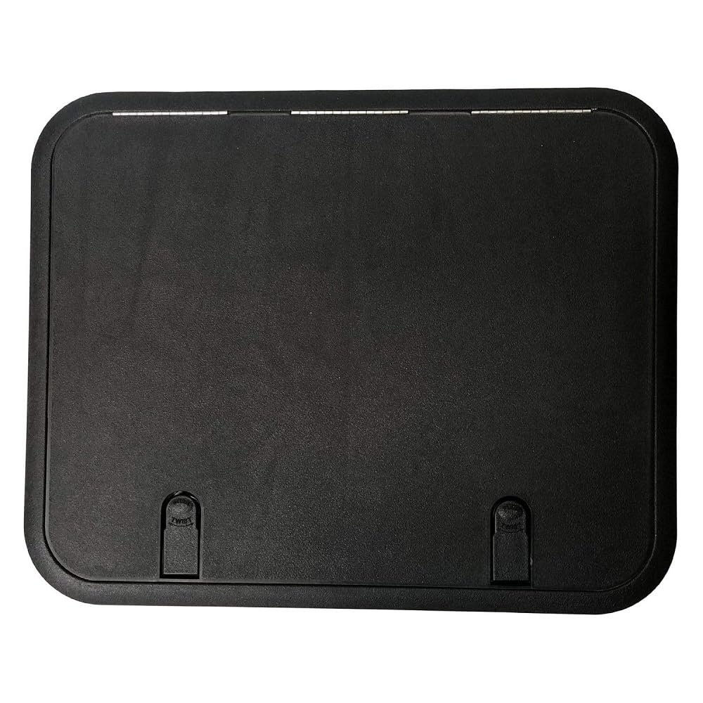 T-H Marine Designer Series Hatch | Non Locking Boat Access Hatch Storage Compartment | 13" x 17", Black