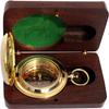 Handmade Push Button Direction Pocket Brass Compass for Birthday Gift, Baptism Gift, Wedding Gift, Best Man Gift view 1