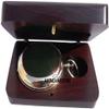 Handmade Push Button Direction Pocket Brass Compass for Birthday Gift, Baptism Gift, Wedding Gift, Best Man Gift view 3