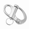 Astibym Stainless Steel snap Shackle, Fixed Marine Rigging Shackle with Round 12x52mm, Quick Release Boat Accessories for Boating view 3