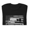 1968 Chevy C10 American Classic Pickup Truck Club Show Short-Sleeve Unisex T-Shirt Black view 3