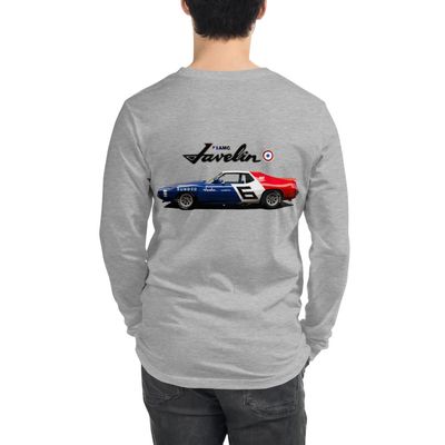 1971 AMC Javelin Trans AM Race Car Unisex Long Sleeve Tee Athletic Heather