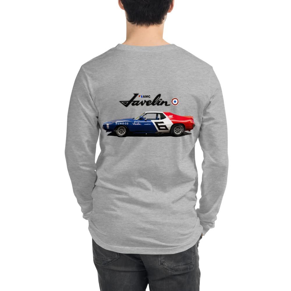 1971 AMC Javelin Trans AM Race Car Unisex Long Sleeve Tee Athletic Heather