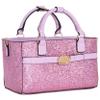 CRS Cross Rink Side Tote. Ice Skating Accessory Bag-Figure Skating, Roller, Inline Skaters, Dance, Cheer.Organizes Guards Water Bottle Phone (Rink Side Tote, Shimmer Purple) view 1