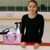CRS Cross Rink Side Tote. Ice Skating Accessory Bag-Figure Skating, Roller, Inline Skaters, Dance, Cheer.Organizes Guards Water Bottle Phone (Rink Side Tote, Shimmer Purple) view 3