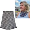 BANDI UPF 50+ Sun Protective Wrap  Lightweight UV Neck Gaiter for Women, Travel Scarf, Outdoor Protection, Made in USA - Single Print, Midnight view 3