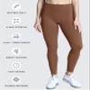 Aoxjox High Waisted Workout Leggings for Women Trinity Yoga Pants 26.5" (Dandelion Brown, Medium) view 4