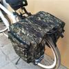 BANGDIAN Universal Mountain Road Bike Bags Bicycle 2 in 1 Camo Trunk Bags Cycling Double Side Rear Rack Pannier Pack Luggage Carrier Multifunctional (Color : Green) view 2