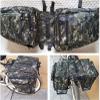 BANGDIAN Universal Mountain Road Bike Bags Bicycle 2 in 1 Camo Trunk Bags Cycling Double Side Rear Rack Pannier Pack Luggage Carrier Multifunctional (Color : Green) view 4