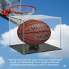 Basketball Display Case Stand,Clear Acrylic Display Case for Action Figures Toys Collectibles,Soccer Ball ,Need self-Assembly(9.8x9.8x11inch;25x25x28cm) view 3