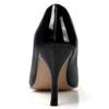 HuangTaiJi Qing Women's Classy Pointed Toe Thin Heels Pumps Sexy Shallow High Heeled Pumps for Dress Party Evening Stilettos Black US 3.5 view 4
