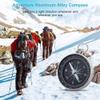 Mini Camping Compass,Outdoor Sport Compass Silver Portable Pocket Compass Aluminum Shell for Outdoor Camping Hiking Sports Navigation view 2