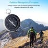 Mini Camping Compass,Outdoor Sport Compass Silver Portable Pocket Compass Aluminum Shell for Outdoor Camping Hiking Sports Navigation view 3