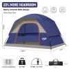 CAMPROS CP Tents for Camping 6 Person Tent Waterproof Windproof Double Layer Family Camping Tent, Easy Setup Dome Tent with Large Mesh Windows & Wider Door for Outdoor Camping & Hiking view 2