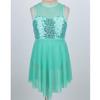 RUNQHUI Kids Girls Sequined Ballet Lyrical Modern Dance Dress Gymnastics Leotard Ballerina Dancewear Mint_Green 10 Years view 2