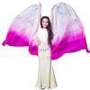 Aumulen 8mm Girls Hand-made Belly Dance Silk Scarf Veils Gradual Colors (Rose Pink) view 1