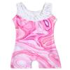 Belovance Leotards for Girls Gymnastics Unicorn Athletic Dance Wear Shiny Rainbow Blue Hotpink (Pink, 9-10 Years) view 2