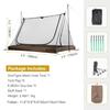 OneTigris 2 Person Mesh Tent, 3 Openings Screen Shelter with Waterproof Bathtub Floor for Outdoors Camping Lightweight Backpacking Thru-Hiking Travel Patio view 3