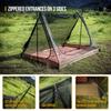 OneTigris 2 Person Mesh Tent, 3 Openings Screen Shelter with Waterproof Bathtub Floor for Outdoors Camping Lightweight Backpacking Thru-Hiking Travel Patio view 4