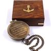 Engraved Pocket Compass - Compass with an Inspirational Quote by Thoreau - Gift for Graduation, Anniversary, Baptism, Retirement, or Christmas - Brass Working Compass view 1