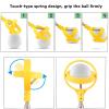 HUIJK Golf Ball Retriever for Putter,Lightweight and Durable Telescopic Golf Ball Retriever for Water Golf Accessories Golf Gift,Yellow view 2
