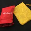 Only My Live Home Small Dragon Pattern Jewelry Gift Pouch Drawstring Chinese Style Silk Brocade Pouch Jewelry Packaging Women Jewellery Storage Bag with Lined (10, Red) view 4