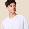 Amazon Essentials Long Sleeve Shirt for Men, Regular-Fit Henley, Available in Big & Tall, White, 3X-Large view 4