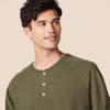 Amazon Essentials Long Sleeve Shirt for Men, Regular-Fit Henley, Available in Big & Tall, Olive Heather, XX-Large view 4