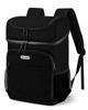 BAGLHER Cooler Backpack 30 Cans, Leakproof Waterproof Cooler Bag with 5 Reusable Ice Pack for Camping, Beach, Hiking, Black view 1